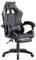 Brigros - Sedia da Gaming Racing Ergonomica Reclinabile con Braccioli, Poltrona Ufficio Girevole con Rotelle, Poggiapiedi, Poggiatesta e Cuscino Lombare in Similpelle, Portata: 125kg (Grigio)