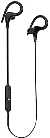 groov e Sports Clips - Wireless Earphones Designed for Active Use - Comfort Fit with Flexible Ear Hooks & Hand-Free Mic - Bluetooth Connectivity, USB Charging - 6hrs Audio Playback