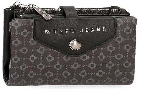 Pepe Jeans Bethany Geldbörsen und Geldbörsen aus Kunstleder, Schwarz, Grün, Verschiedene Größen