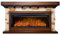ArtiFlame Elektrokamin mit Gehäuse Ludwig AF42 Multicolor LED mit Klang, 5 Flammenfarben, 5 Farben Holzbeleuchtung, Timer, 5 Helligkeitsstufen, Fernbedienung, 3D Oak Antique