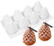 Weihnachten 3D Kerze Form Weiß, 8 Hohlräume Tannenzapfen Silikonform, Silikon Kerzenform Backformen Kuchen Formen für Schokolade Dessert Mousse Fondant, Kerzengießform für DIY Seife Weihnachten Deko