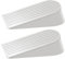 TOKPLNU Door Wedges, 2 Pack Extra Large Rubber Door Stoppers Heavy Duty Door Wedge Stoppers for Floor, Non-Slip Door Stop Holder for Patio, Outdoor, Homes, Schools, Offices, Garage, White