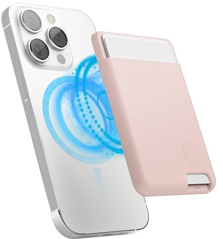 elago Magnetische Kartenhalter für 2 Karten, Kompatibel mit MagSafe, Kompatibel mit iPhone 16, 15, 14, 13, 12 Serie – Wallet, Sichere Handy Geldbörse, Langlebiges Silikon, Schutz vor Kratzern