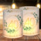 Windlicht Tischdeko für 40. Geburtstag - Happy Birthday Deko für Frauen und Männer, geeignet für Teelichter oder Kerzen mit 'Schön DASS Du Da Bist' und Eukalyptus