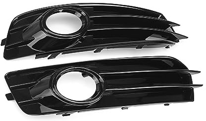 EASTERTIME Coppia copri ghiera fendinebbia for auto adatta for Audi A3/A3 Quattro W/Pacchetto sportivo 2009-2012 Griglia paraurti anteriore Griglia fendinebbia 8P0807682 8P0807681 Griglia del paraurti