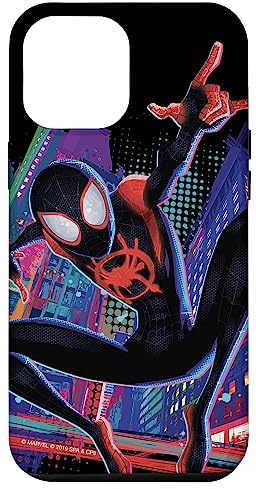Marvel Spider-Man in das Spider-Verse Miles Morales City Hülle für iPhone 12 Pro Max