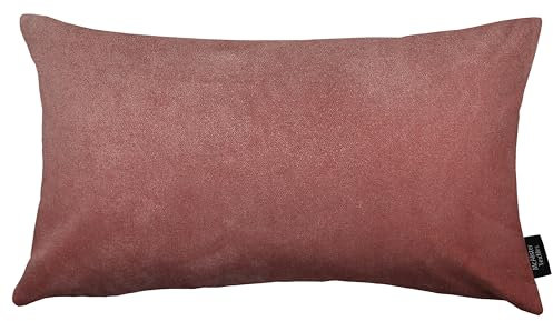 McAlister Textiles Matter Samt Knife Edge | Sofakissen mit Füllung in Altrosa | 50 x 30cm | erhältlich in 25 Farben | griffester Samt | pralles Samtkissen