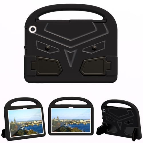 BARALARIQIU Funda protectora para tablet Amazon Kindle Fire HD Max 11 2023, a prueba de golpes, suave, ligera, con asa, función atril, color negro
