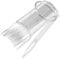 Thyonta 100PCS Fake Nails Practice Colour Swatch Unbreakable Pointed Iron Ring Scalloped Nail Art Tool Suitable for Salon Nail Shop Training