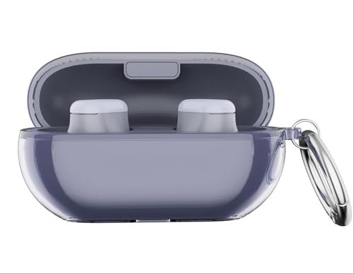 GIOPUEY Clear Cover Compatibile con Beats Solo Buds, Custodia TPU, Ultrasottile Case Cover, Antiurto, Resistente ai Graffi - transparent purple