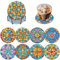 DOMROM Diamond Painting Untersetzer Mandala, 8 Stück Diamant Painting Untersetzer Mit Halter, Blumen Diamond Painting Bilder Diamant Tassenuntersetze zum Basteln Erwachsene