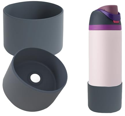 FFIHTY 2PCS Upgrade Silicone Boot Suitable for Owala 24oz 32oz 40oz FreeSip, Twist, and Flip Stainless Steel Water Bottle, Anti-Slip Protective Sleeve Bottom Bumper Water Bottles