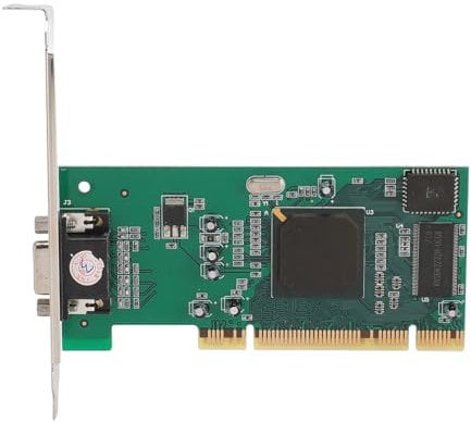 VELATEMOR PCI-Grafikkarte für Server, Industriecomputer, Multi-Display, 8 MB, 32 Bit PCI VGA-Grafikkarte für ATI Rage XL für 64 Bit PCI X