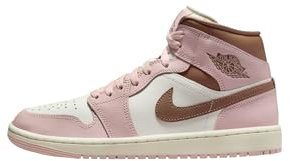 Nike Chaussures Wmns Air Jordan 1 Mid CODE BQ6472-620, Rose beige marron, 42 EU