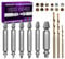 9 PCS Estrattore per Viti Danneggiate con 3 Punte Elicoidali, Estrattore Viti Spanate, Durezza 63-65 HRC, Modello Aggiornato HSS 6542, Estrattore Di Viti Set per Viti Danneggiate, Rotte o Strippate