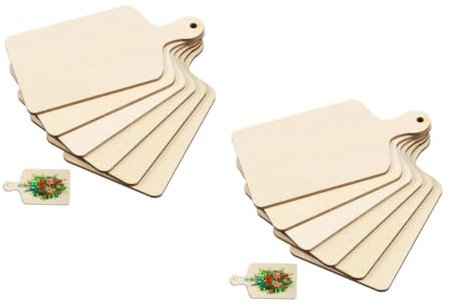 BELLIFFY 12 Pz tagliere di legno fai da te raschietto per torte tavola da cucina sverniciata vassoi per la frutta vassoio bomboniere doodle taglieri vassoi per il pane multistrato di pioppo