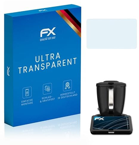 atFoliX Schutzfolie passend für Vorwerk Thermomix® TM7®, Folie ultraklare FX Displayschutzfolie (2X)