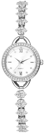 Avaner Uhren Damen Diamanten Kristalluhren: Kleine Damenuhr Exquisite Armbanduhr Analog Quarzuhr für Frauen Mädchen