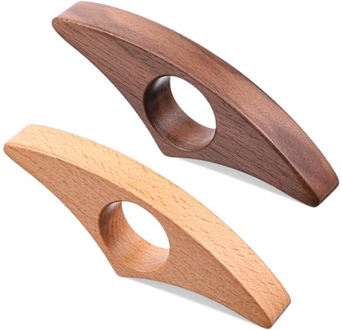 Buchseitenhalter aus Walnuss Buche Daumen-Buchseitenhalter Holz Seitenhalter Lesezubehör Geschenk für Bücherliebhaber, Leseratten und Bücherwürmer