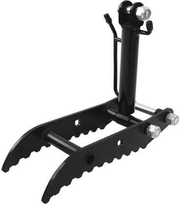 Morsetto idraulico per pollice, morsetto idraulico a tre fori con due tubi dell'olio, clip idraulica per pollice staffa a forma di L per mini escavatore 0,8-1,5 T
