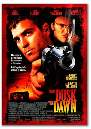 Filmposter From Dusk Till Dawn | George Clooney & Quentin Tarantino