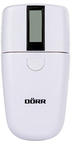 Dörr Universal Ladegerät LCD 1 mit 12V Autoadapter für NiMH/NiCd AA/AAA Akkus und Lithium-Ionen Akkus