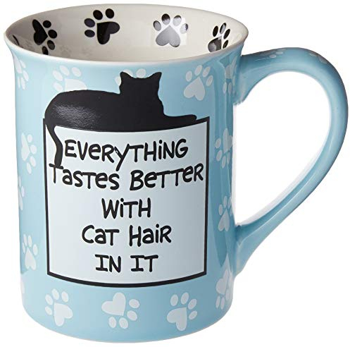 Our Name is Mud 4026110 Our Name Is Mud Cat Hair Mug, 16 Ounces