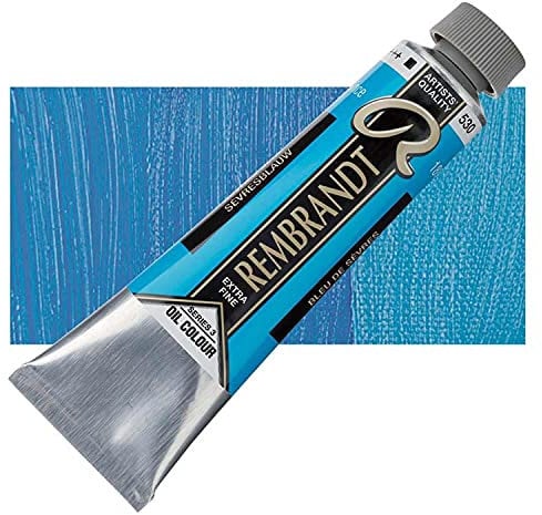 Talens : Rembrandt Oil Paint : 40 ml Tube : Sevres Blue