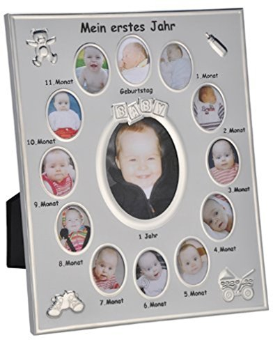 Bilderrahmen Mein erstes Jahr Baby Fotos Bilder Alurahmen 25x30cm