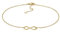 Elli Fußschmuck Damen Fußkettchen Infinity Elegant in 925 Silber vergoldet