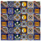 Cerames azulejos de mosaico Talavera Pablo - 30 azulejos decorativos de cerámica mexicana para baño, ducha, escaleras, pared posterior de la cocina | azulejos de mexicanos 10,5x10,5 cm