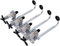 4 Bottle Stand Optic Dispenser Drinks Wine Spirits Steel Bar Butler Wall Mounted