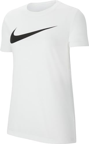 Nike Damen W Nk Df Park20 Tee Hbr T-Shirt, White/Black, XL EU
