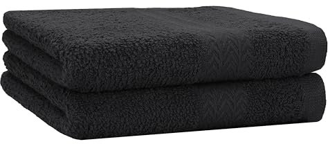 Betz 2-TLG. Handtuch-Set Premium 100% Baumwolle 2 Handtücher 50x100 cm Farbe Graphit