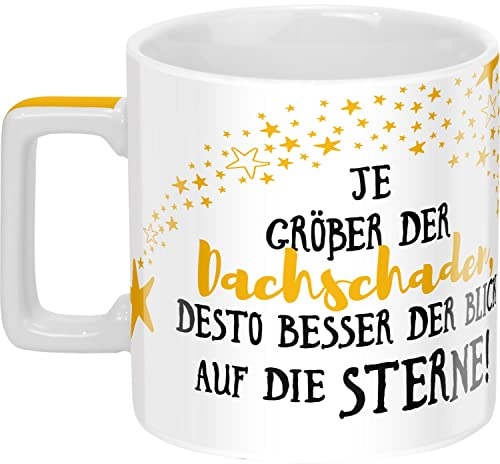 Sheepworld Tasse mit Spruch Sterne Wortheld-Tasse, Porzellan, 45 cl, mehrfarbig | Kaffeetasse lustig, Sprüche-Becher | 47768