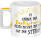 Sheepworld Tasse mit Spruch Sterne Wortheld-Tasse, Porzellan, 45 cl, mehrfarbig | Kaffeetasse lustig, Sprüche-Becher | 47768