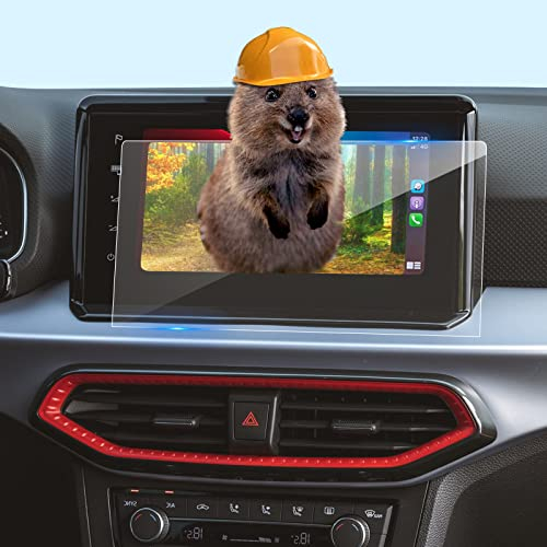 LFOTPP 9.2 Zoll Navigation Schutzfolie für Seat Ibiza/Seat Arona, 9H Kratzfest Tempered Glas Folie GPS Navi Transparenter Anti-Fingerprint Displayschutzfolie Auto Zubehör GPS Navi Stereo Folie