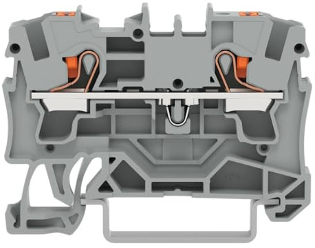 WAGO Kontakttechnik 2204-1201 Klemmenblock, grau, Polzahl 2