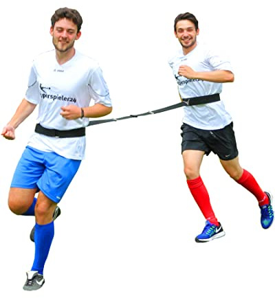 SPORTIKEL24 Reaktionsgurt – Evasion Belt für Fitnesstraining & Agility – Reaktions- & Sprintgurt, inkl. Bauchgurt & Verbindungsleine