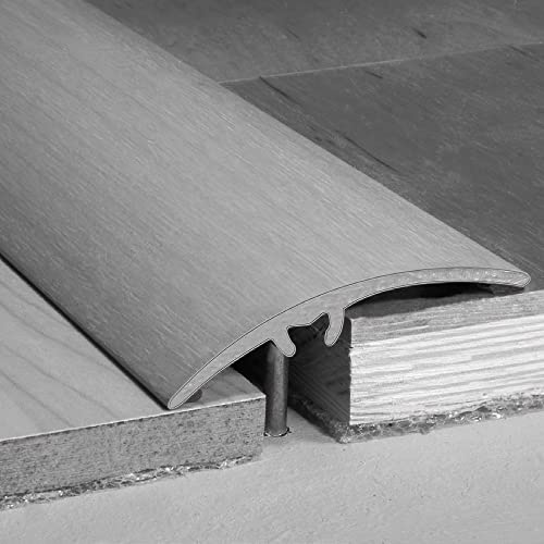 A65 50mm Aluminium Wood Effect Door Threshold Strip - Light Oak, 0.93m