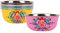 6pc Multicolour Pansy Stainless Steel Camping Bowl Set - Reusable Picnic Party Pasta Food Dinner Serving Dinnerware Crockery Dishes - By BillyCan