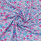 FINGERINSPIRE Stoff Mit Meerjungfrauenschuppen 1x1.45 m Fischschuppenmuster Polyester Baumwollstoff Rosa Blau Meerjungfrau Bedruckter Stoff Für DIY Handwerk Nähen von Heimtextilien (Nicht Elastisch)