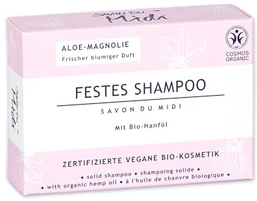SAVON DU MIDI Festes Bio-Shampoo Aloe-Magnolie 85g