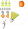 Donubiiu Badminton Rebound Trainer,Badminton Practice at Home,Badminton Single Training Kit,Badminton Single-Player Rebound Trainer (6pcs)