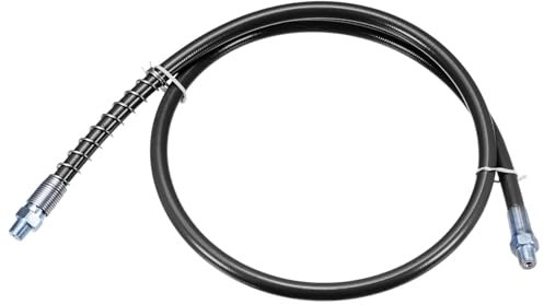 QUARKZMAN Fettpresse Schlauch 39.3 10000 PSI Feder Flex Hochdruck Schnellspanner für Schmierfett Ersatz mit Kupplung 1/8 NPT Gewinde für Fettpresse Schwarz