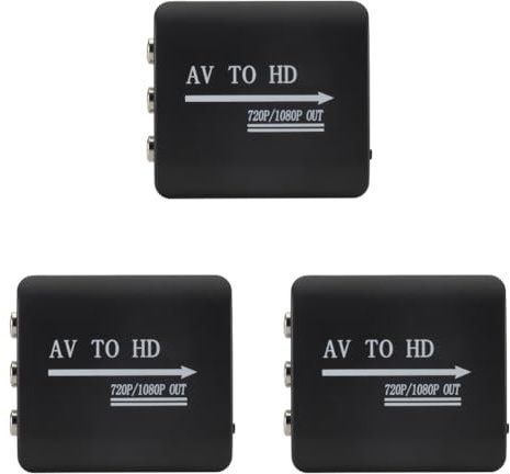 LYEAA – Adaptateur RCA vers HDMI, convertisseur Composite HD 1080P avec câble USB pour N64 PS1/2/3 Xbox One Snes