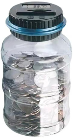 Saving Money Box, Transparent Money Jar, Coin Bank Counter, Saving Pot Container, Large Capacity Bank, Adult Saving Jar, Digital Saving Pot, Money Saving Bank, Coin Saving Jar