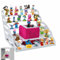 ZHSHX Shelf for Tonie, Magnetic Shelf for Toniebox and Tonie Characters Storage 30-50pcs, Metal Display Tonie Storage for Girls and Boys to Play and Collect, White