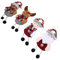 CLISPEED 4 Stück Weihnachtsanhänger aus Stoff Christbaumschmuck Rentier hängende Verzierung Weihnachten christbaumanhänger weihnachtsbaumanhänger weihnachtsdeko Weihnachtsparty-