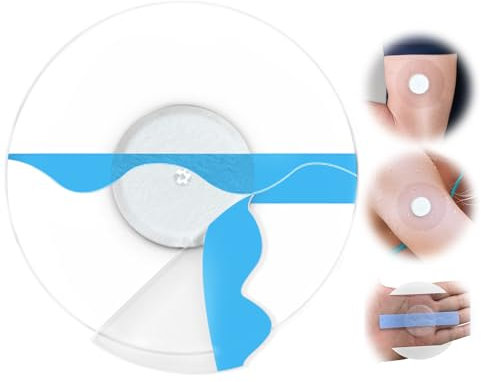 Qazanteiar 40 Stück Freestyle Libre 2 Pflaster Wasserfest, Transparent, Langlebig, Kompatibel mit Freestyle Libre 1 & 2 Pflaster, 7-14 Tage Haftung Geeignet für Schwimmen und Baden